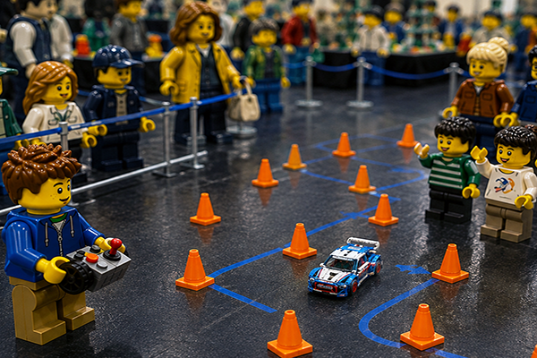 Rally tekmovanje z LEGO vozilom